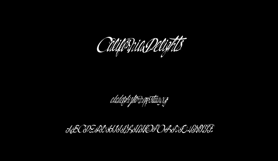 CaliforniaDelights font