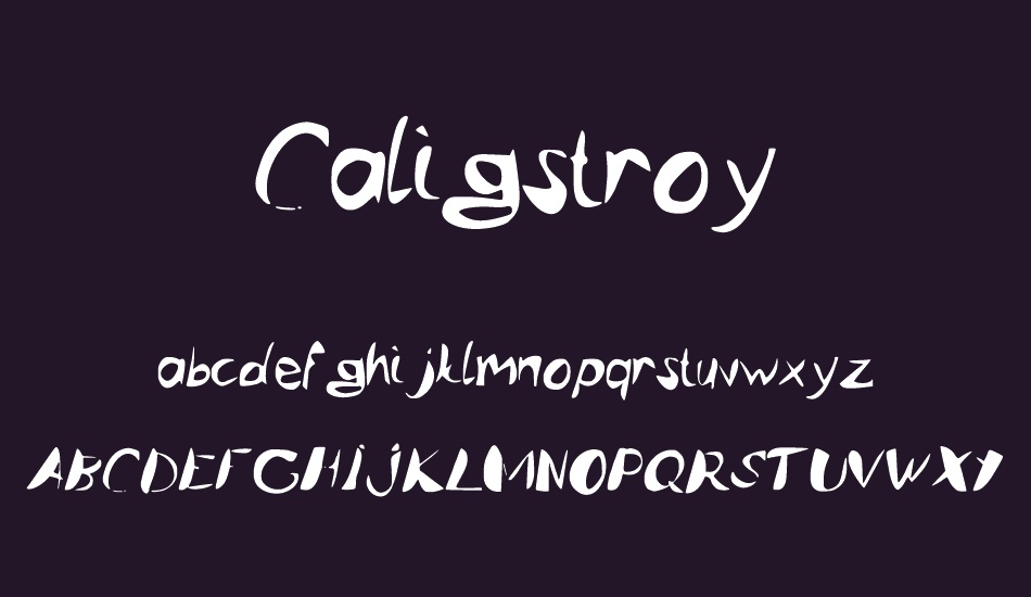 Caligstroy font