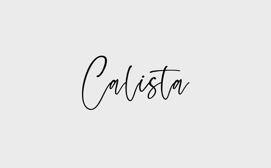 Calista font big