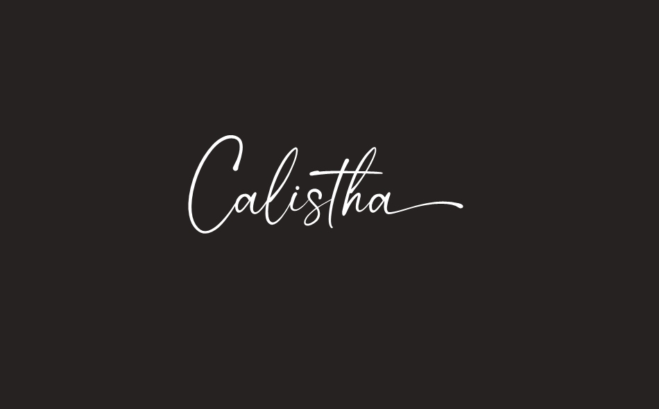 Calistha font big