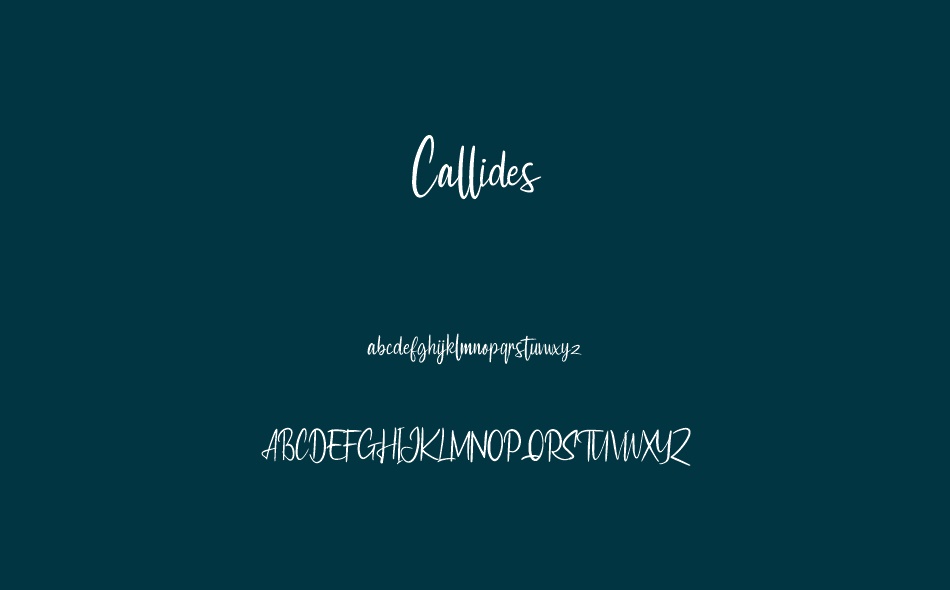 Callides font