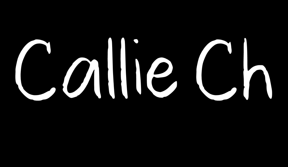 Callie Chalk Font font big