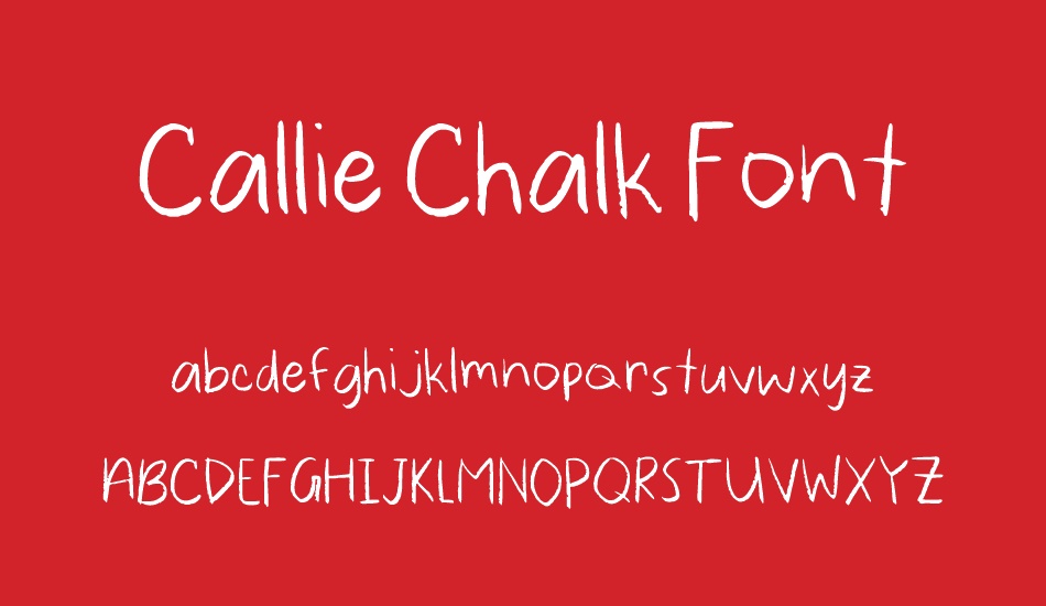 Callie Chalk Font font