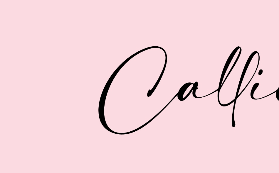 Callient font big