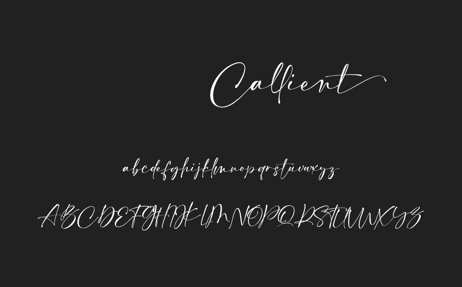 Callient font