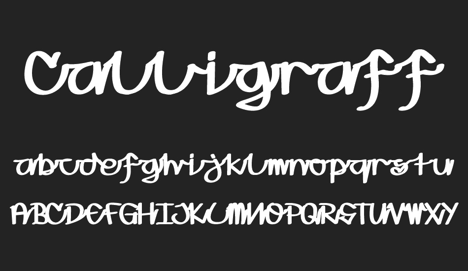 Calligraffiti font