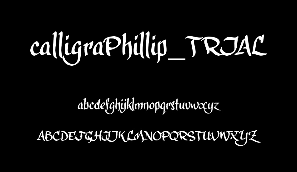 calligraPhillip_TRIAL font