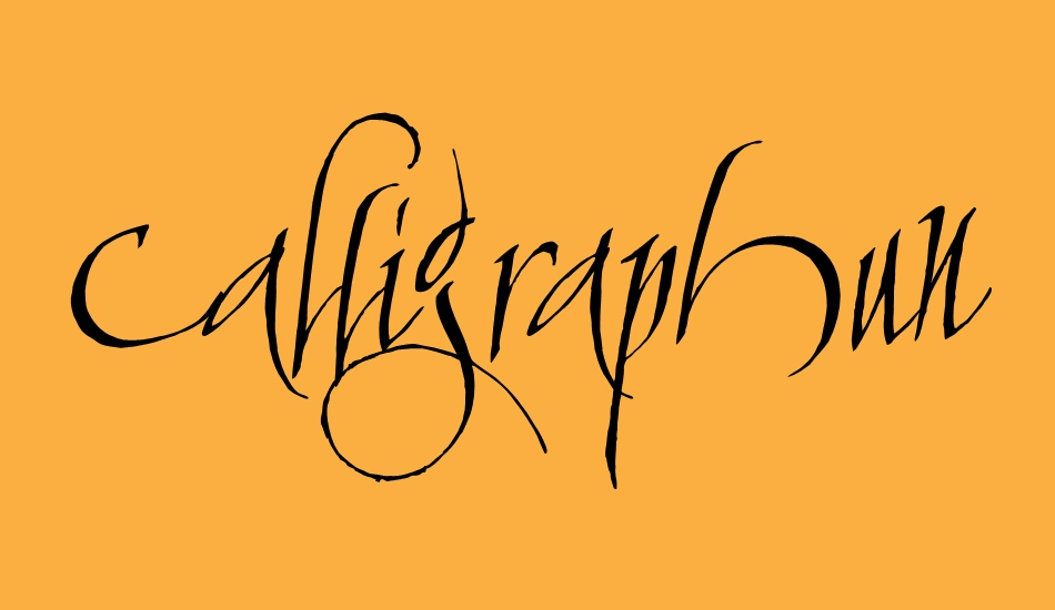 calligraphunk font big
