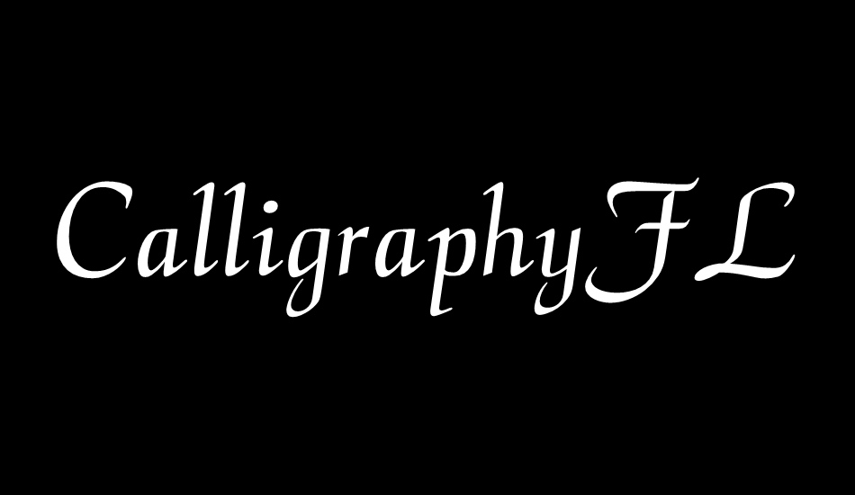 CalligraphyFLF font big