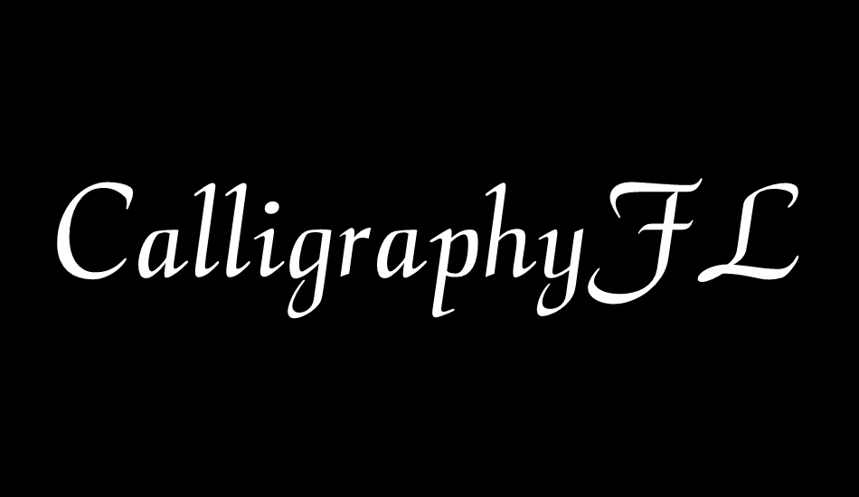 CalligraphyFLF font big