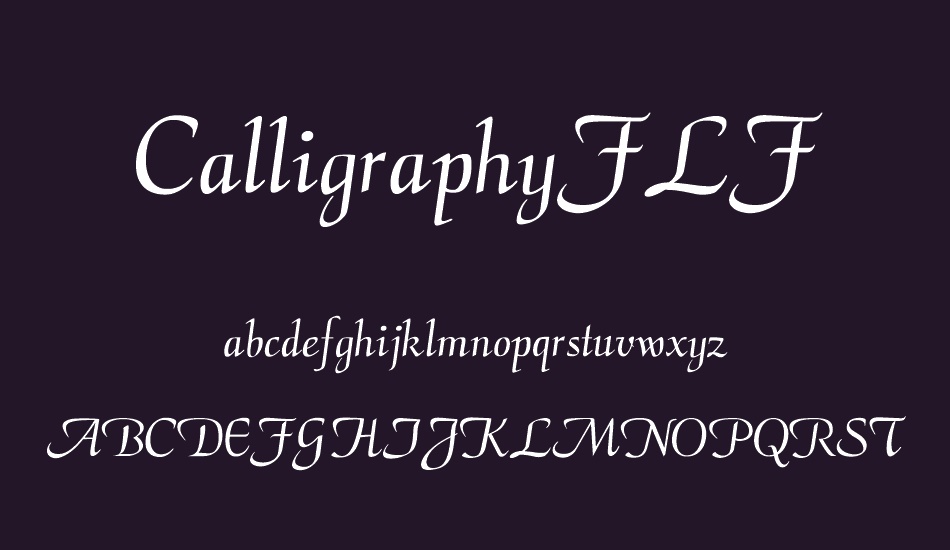 CalligraphyFLF font