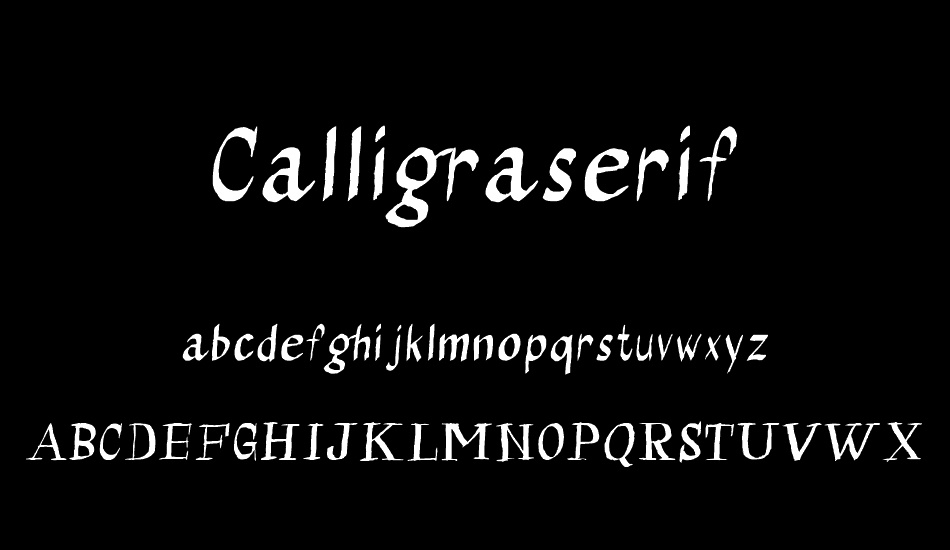 Calligraserif font