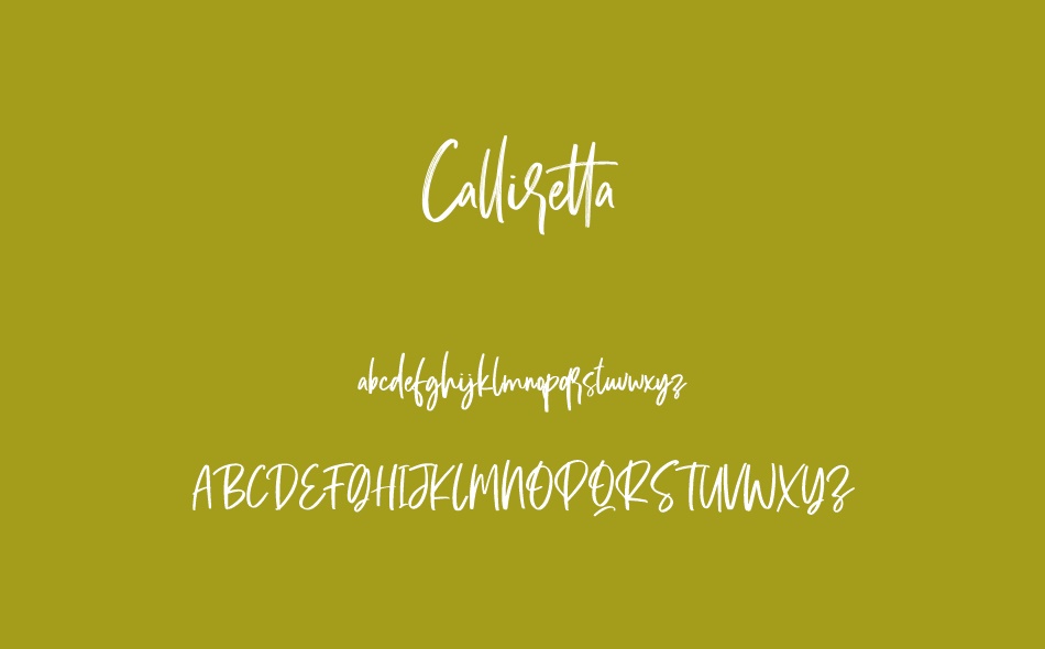 Calliretta font
