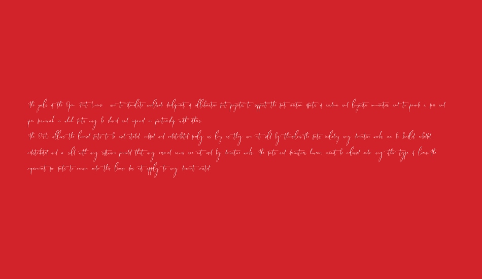 Callistera Script Free font 1