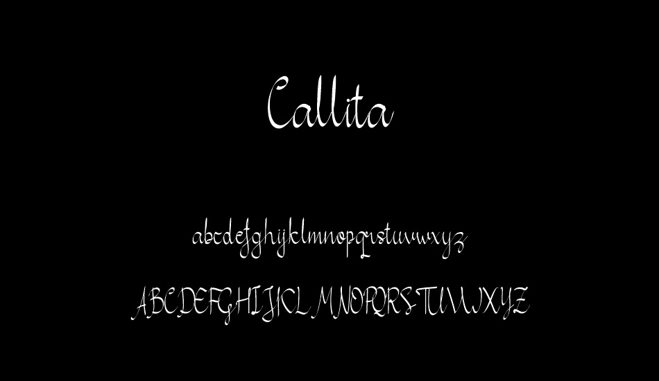 Callita font