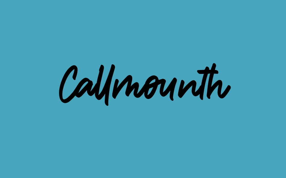 Callmounth font big
