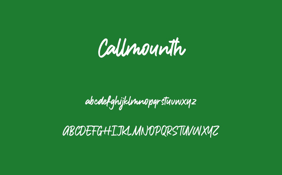Callmounth font