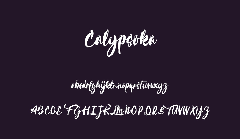 Calypsoka font