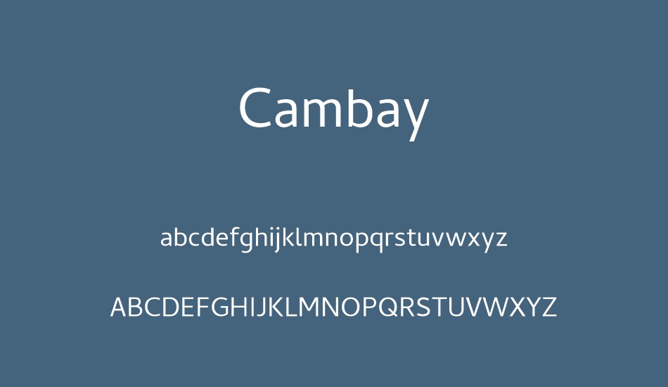 cambay font