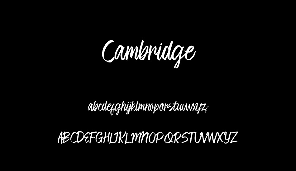 Cambridge font