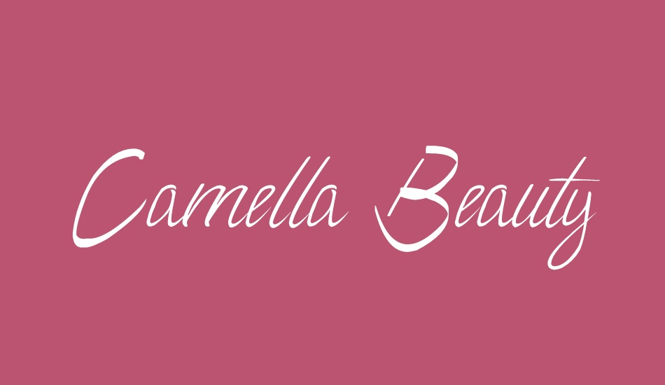 Camella Beauty Script font big