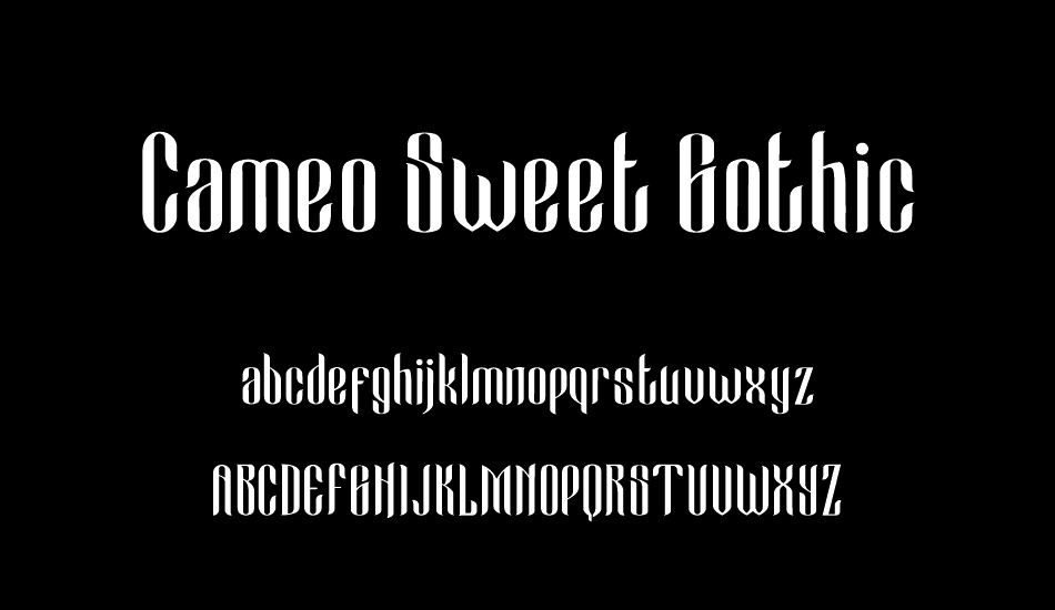 Cameo Sweet Gothic font