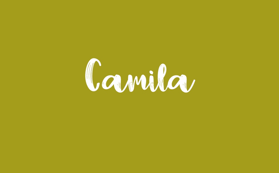 Camila font big