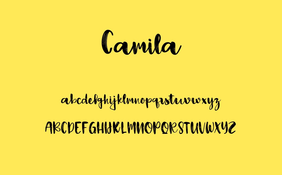 Camila font