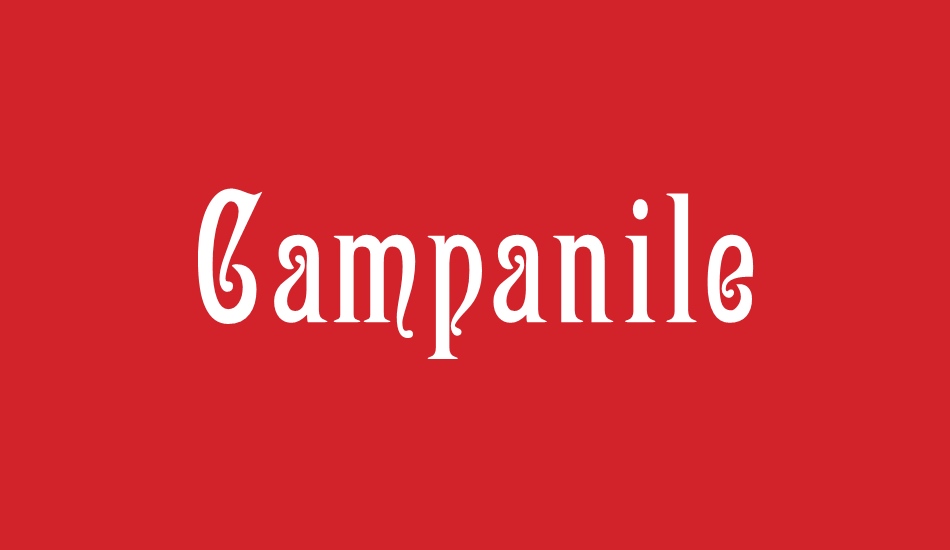 Campanile font big