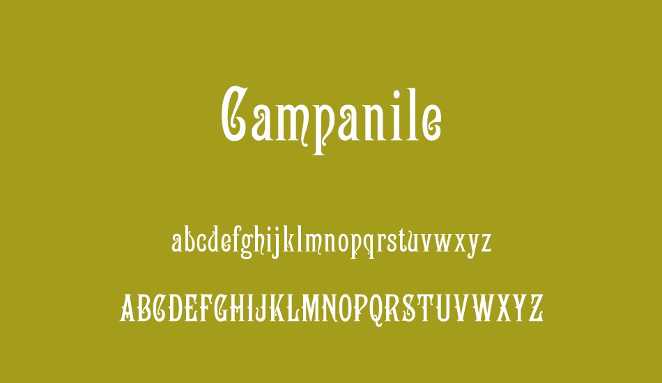 Campanile font