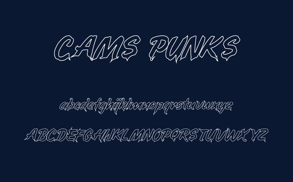 Cams Punks font