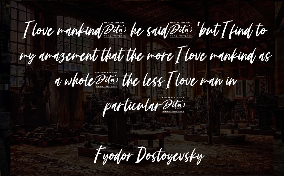 Candaleya font text