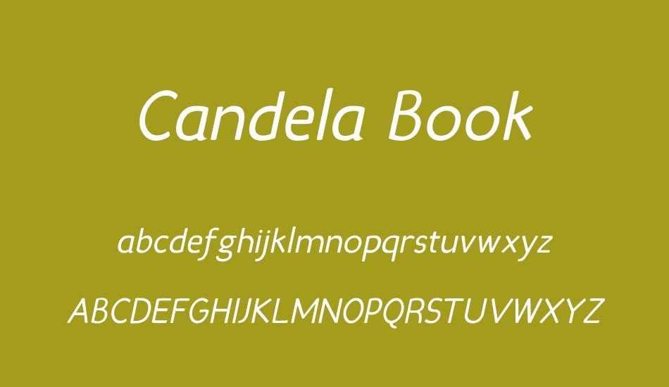 Candela Book font