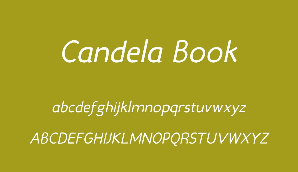 Candela Book font