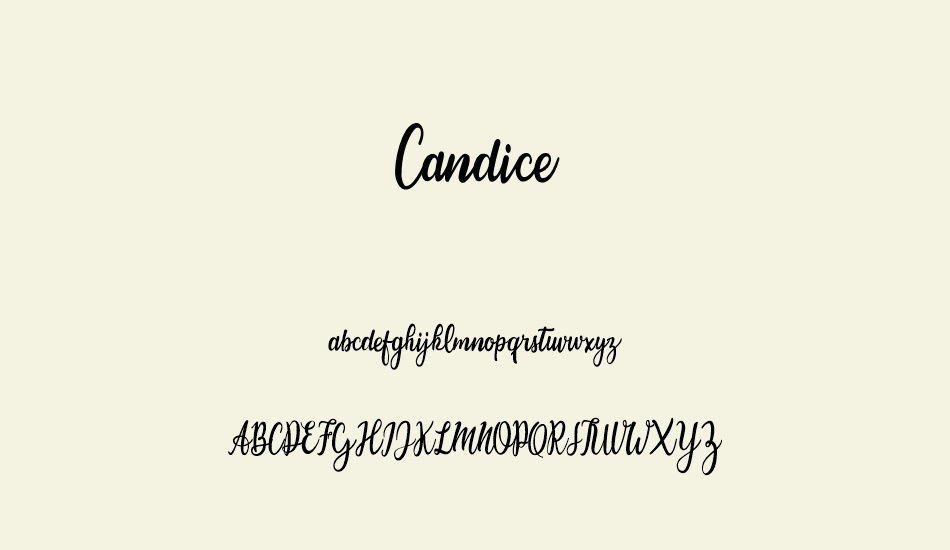 candice font