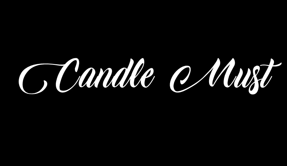 Candle Mustard font big