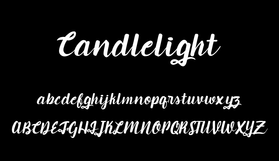 Candlelight font