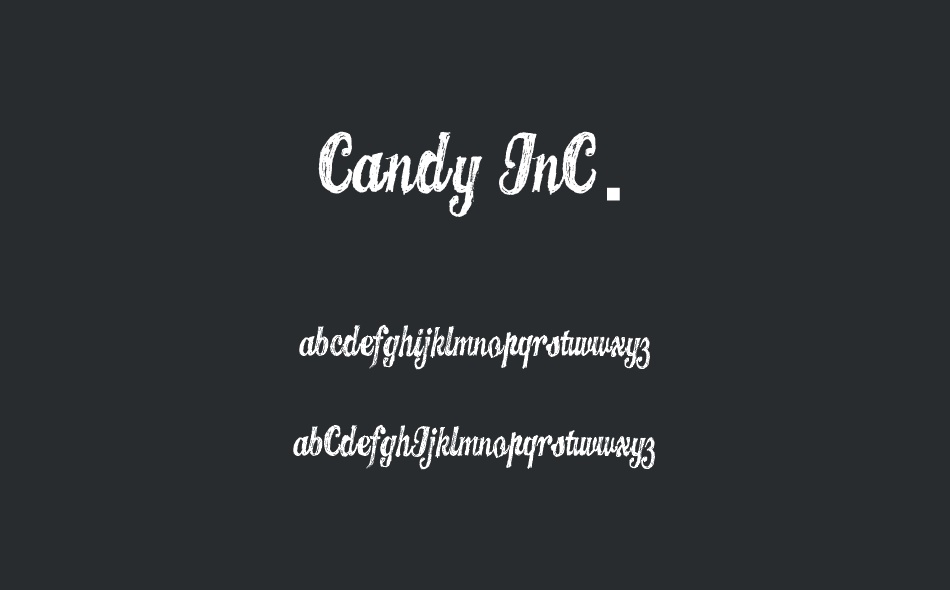 CANDY INC. font