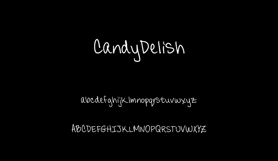CandyDelish font