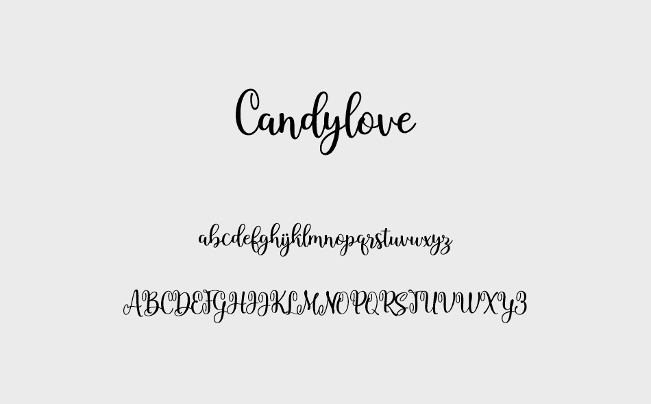 Candylove font