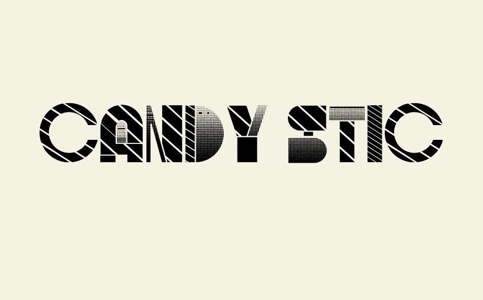 Candy Stick font big
