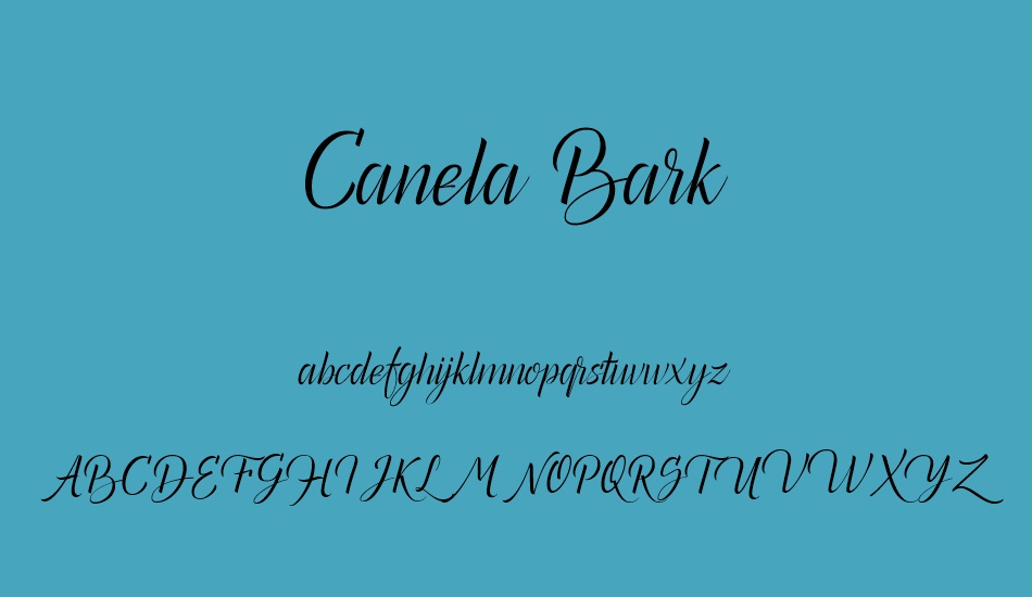 canela-bark-personal-use font