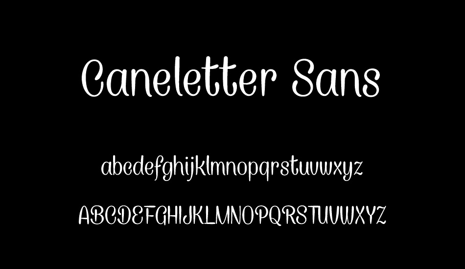Caneletter Sans Personal Use font