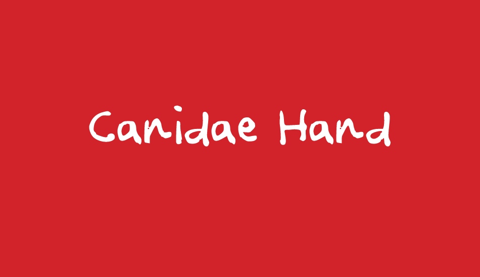 Canidae Hand font big