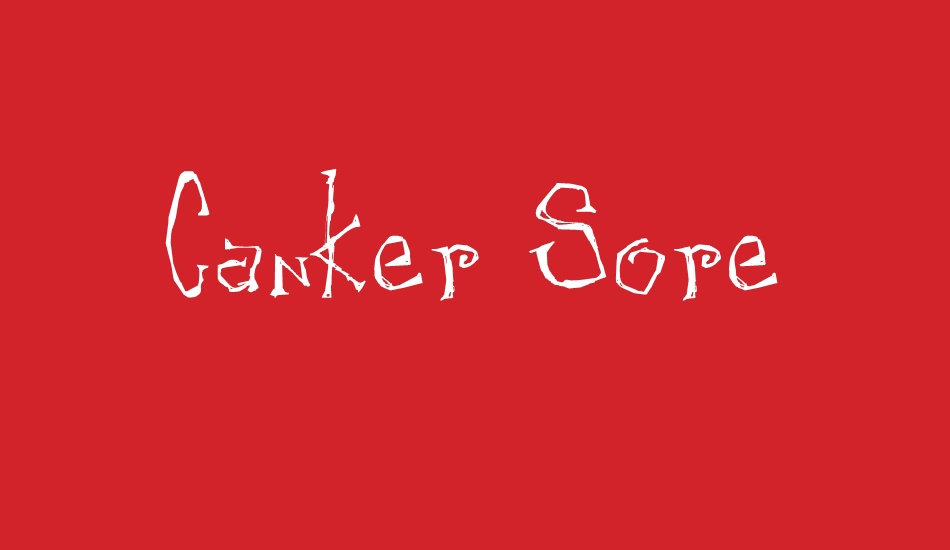 Canker Sore font big