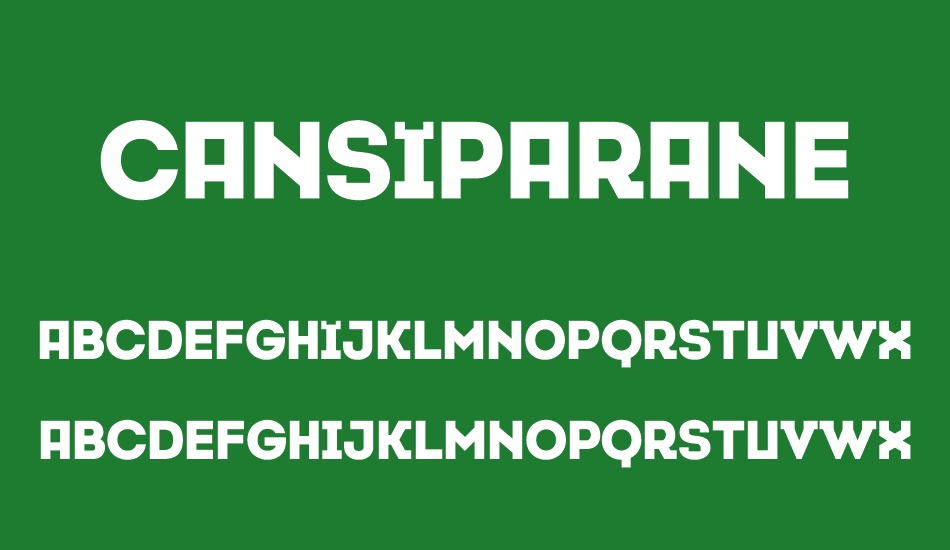 Cansiparane font