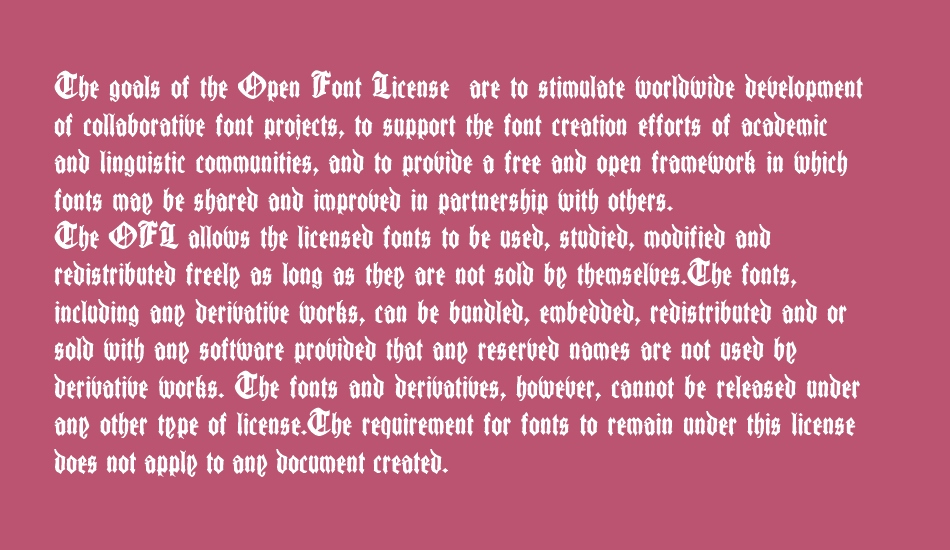 CantaraGotica font 1