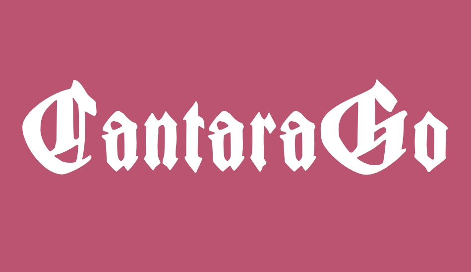 CantaraGotica font big