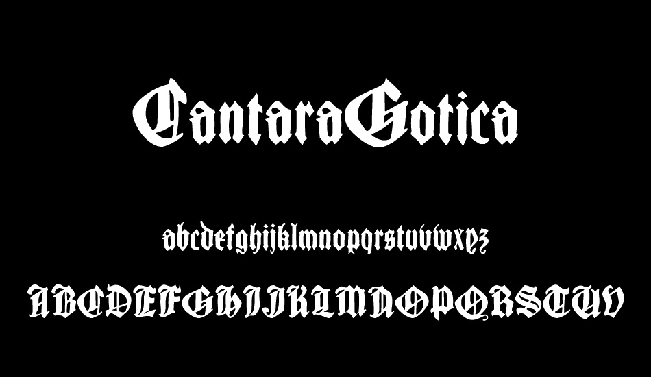 CantaraGotica font