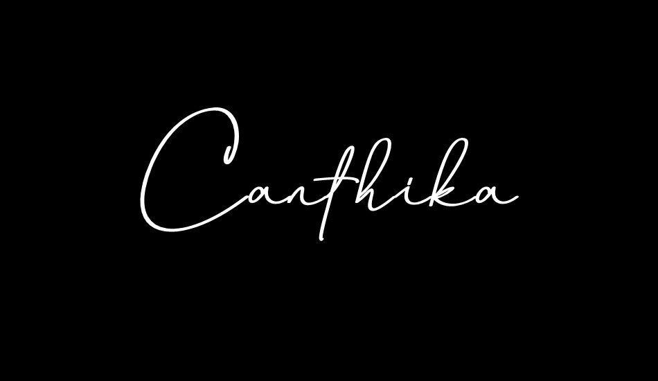 Canthika Free font big